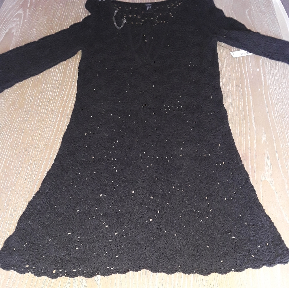 Black knitted Dress